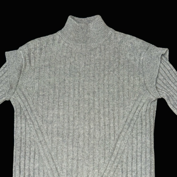 THE CASHMERE PROJECT Mock Neck Ribbed‎ Shoulder Cashmere Sweater XS - Picture 9 of 10